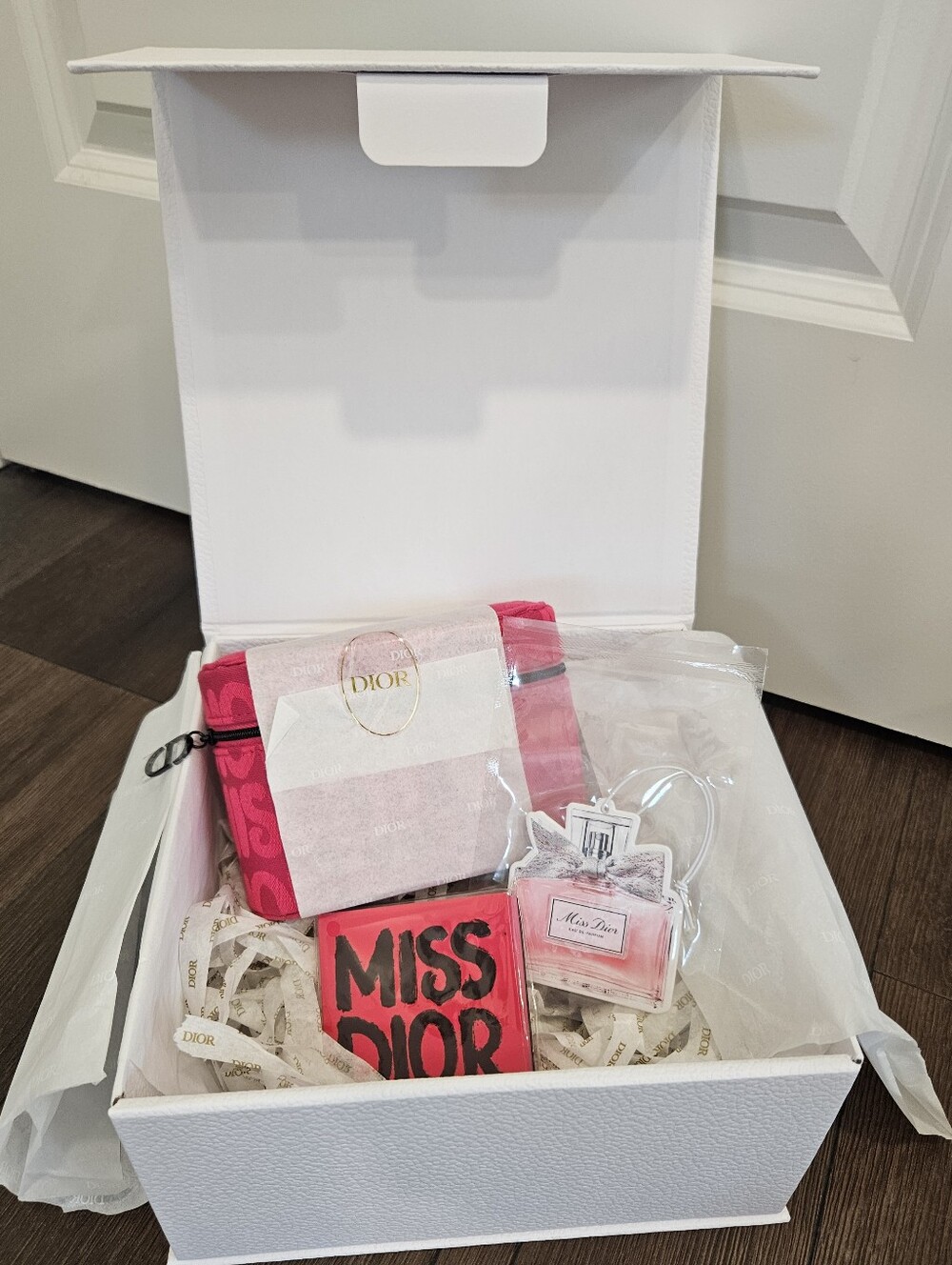 Miss Dior Beauty GWP Cosmetic Case + Notepad + Paper Air Freshener Gift Set
